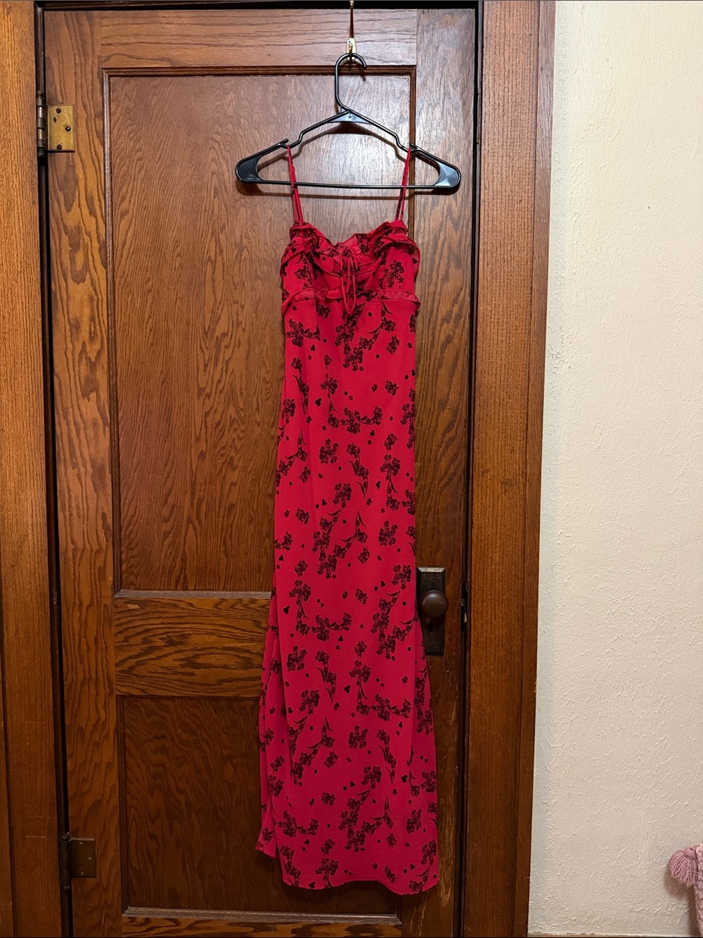 Red Floral Dress
